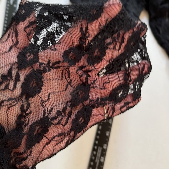 BLACK LACE footless tight NWOT
Sized at large please see Measurments - Picture 6 of 7